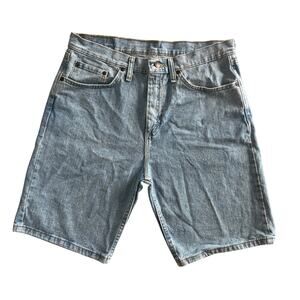Wrangler Denim Shorts Relaxed Fit 32 Light Wash